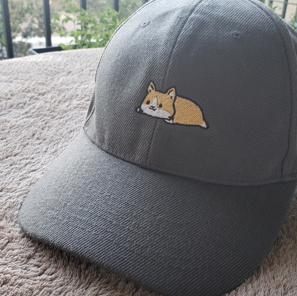 Corgi sploot ball cap